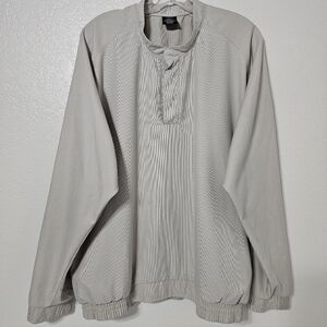 Nike Golf Dri-FIT Lightweight Half Zip Pullover Jacket Beige Men’s Large